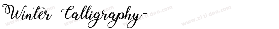 Winter Calligraphy字体转换